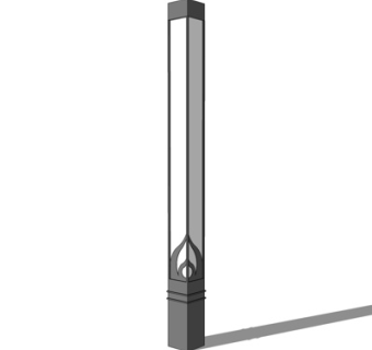 现代路灯su模型