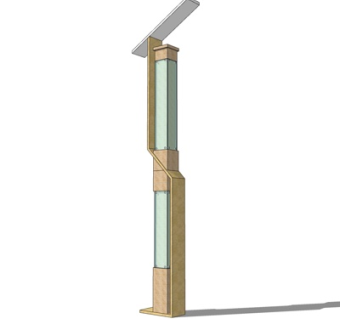 现代路灯su模型