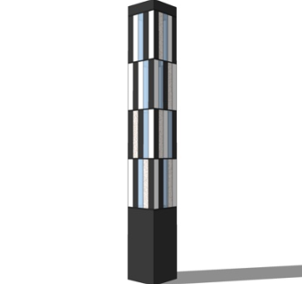 现代路灯su模型