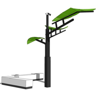 现代路灯su模型