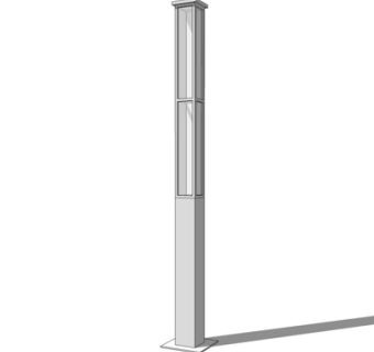 现代路灯su模型