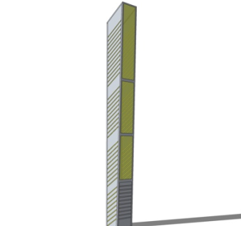 现代路灯su模型