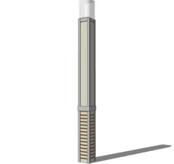 现代路灯su模型