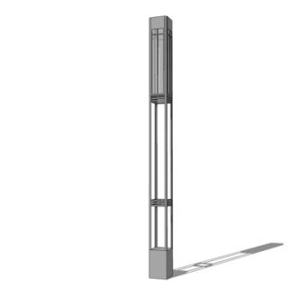 现代路灯su模型