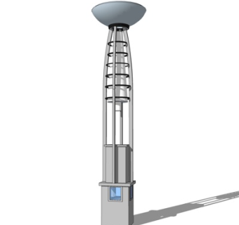 现代路灯su模型