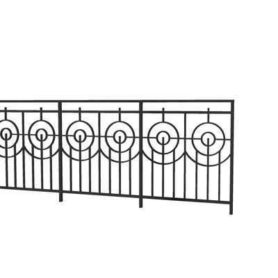 简欧铁艺栏杆su模型