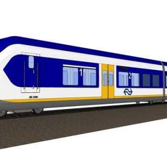 现代火车su模型