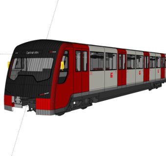 现代城市轻轨su模型