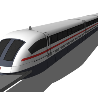 现代高速列车su模型