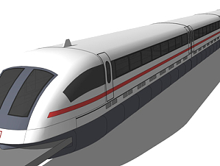 现代高速列车su模型