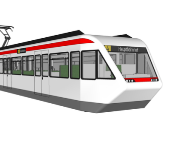 现代城市轻轨su模型