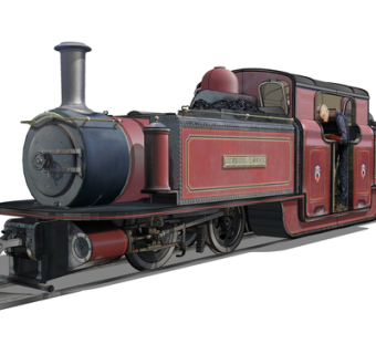 现代蒸汽火车su模型