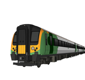 现代火车su模型