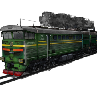 现代火车su模型