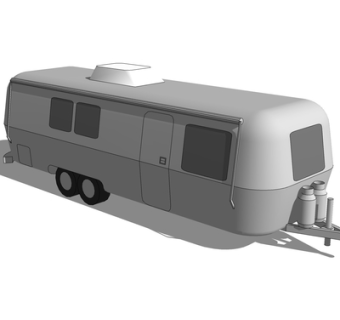 现代火车su模型