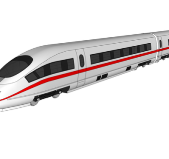 现代高速列车su模型