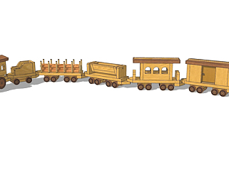 现代木质<em>火车玩具</em>su模型