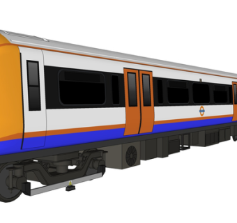 现代城市轻轨su模型