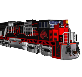 现代火车su模型