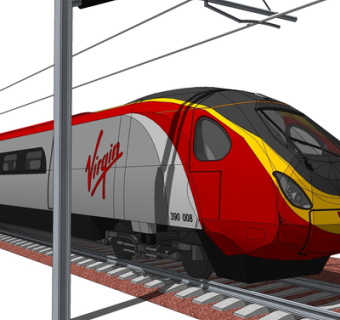 现代火车su模型