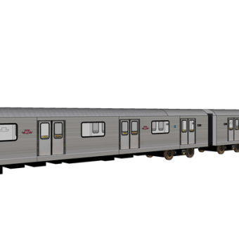 现代火车su模型