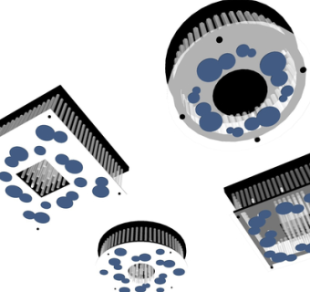 新中式吊灯su模型