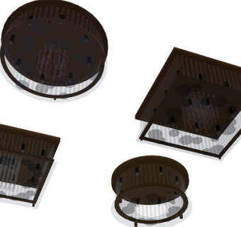 现代金属吊灯su模型