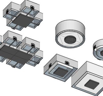 现代玻璃吊灯su模型