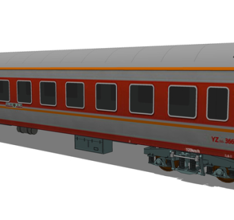 现代火车su模型