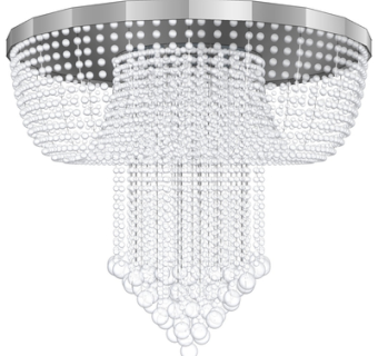 现代水晶吊灯su模型