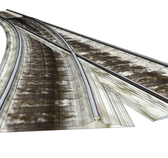 现代火车铁轨su模型