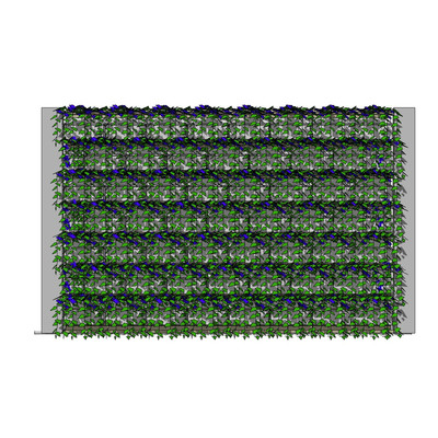 现代植物墙su模型