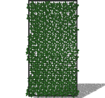 现代植物墙su模型