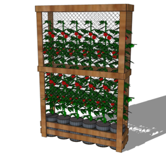 现代绿植盆栽su模型