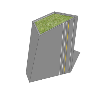 现代盆栽su模型