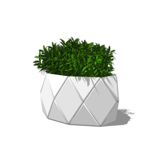 现代绿植盆栽su模型