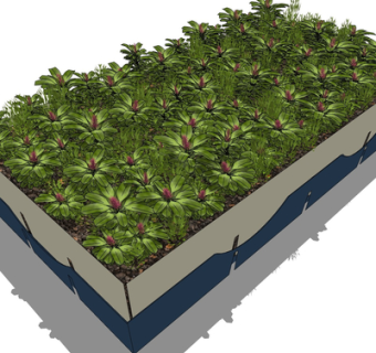 现代绿植盆栽su模型