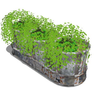现代绿植盆栽su模型