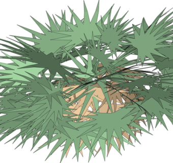 现代绿植花草su模型