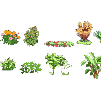 现代绿植花草su模型