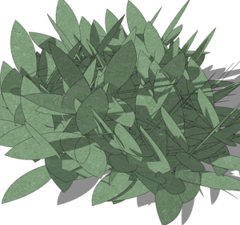 现代绿植花草su模型