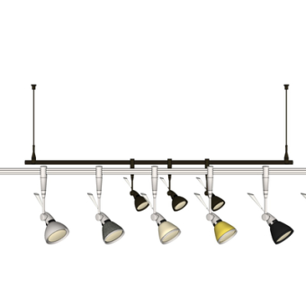 现代金属吊灯su模型