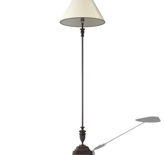 现代金属落地灯su模型