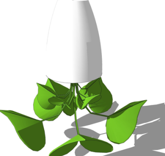 现代绿植盆栽su模型