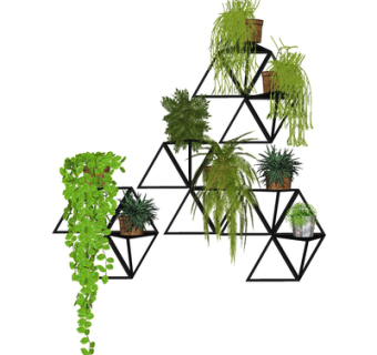 现代绿植盆栽su模型