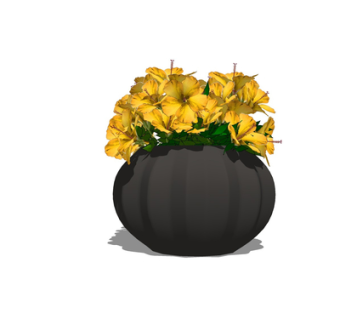 现代绿植盆栽su模型