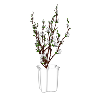 现代花瓶花卉su模型