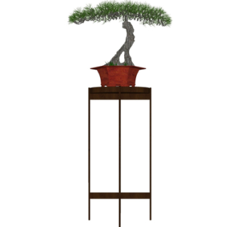 现代绿植盆栽su模型