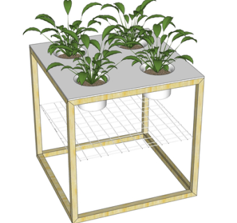 现代绿植盆栽su模型