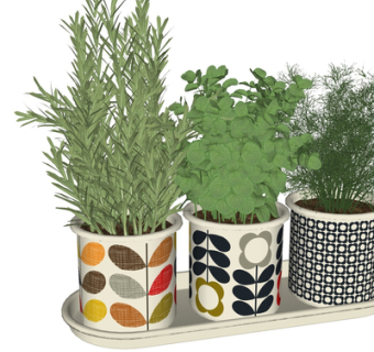 现代绿植盆栽su模型